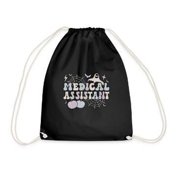 Assistant médical Halloween Med Assistant Cadeaux - Sac de sport léger - noir - Devant