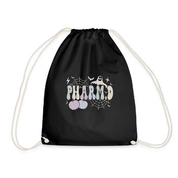 PharmD Doctor Of Pharmacy Halloween Pharmacist - Drawstring Bag - black - Front