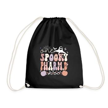 PharmD Doctor Of Pharmacy Halloween Pharmacist - Drawstring Bag - black - Front