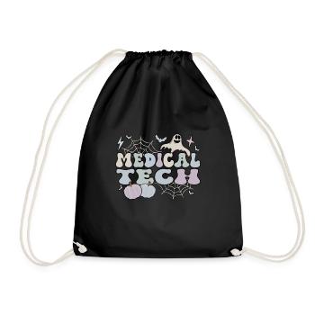 Medical Tech Halloween Med Lab Technologist Cadeaux - Sac de sport léger - noir - Devant