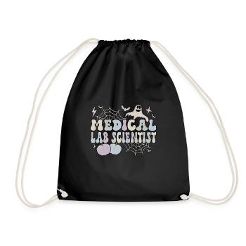Scientifique de laboratoire médical Halloween Cadeau de laboratoire médical - Sac de sport léger - noir - Devant