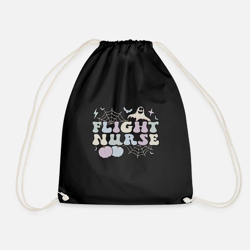 Flight Nurse Halloween RN Flight Nursing Gifts - Turnbeutel - Schwarz
