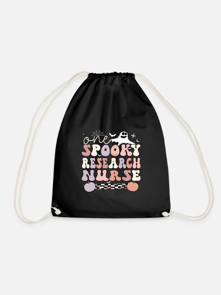 Research Nurse Clinical Research Nursing Halloween - Turnbeutel - Schwarz