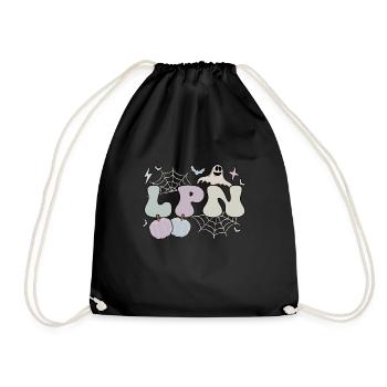LPN Nurse Halloween Licensed Practical Nurse Gifts - Turnbeutel - Schwarz - Vorne
