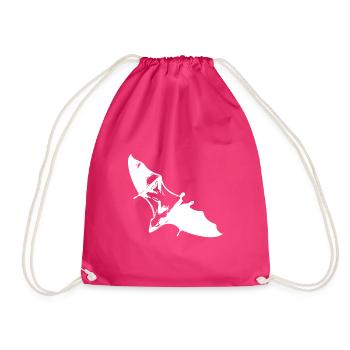 Gliding flying fox - Drawstring Bag - fuchsia - Front