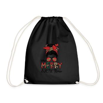 Infirmière de l’USSI Noël Soins infirmiers chirurgicaux Soins infirmiers de Noël - Sac de sport léger - noir - Devant