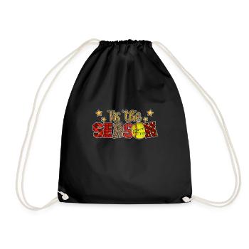 Softball Christmas Softball Player Xmas Party Gift - Turnbeutel - Schwarz - Vorne