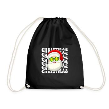 Softball Noël Joueur de softball Cadeau de Noël - Sac de sport léger - noir - Devant