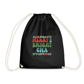 Certified Nursing Assistant Christmas CNA Xmas - Turnbeutel - Schwarz - Vorne