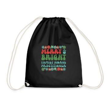 Family Nurse Practitioner Christmas FNP Xmas Gifts - Turnbeutel - Schwarz - Vorne