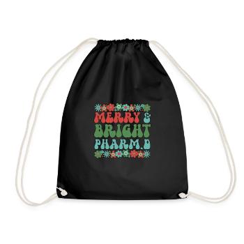 PharmD Christmas Doctor Of Pharmacy Xmas Gifts - Turnbeutel - Schwarz - Vorne
