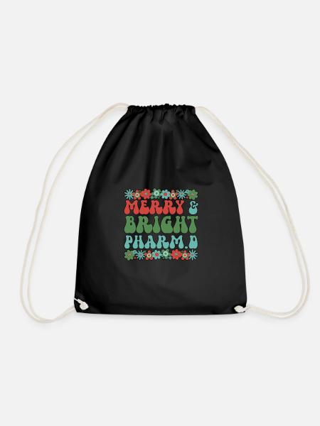 PharmD Docteur de Noël en pharmacie Cadeaux de Noël - Sac de sport léger - noir