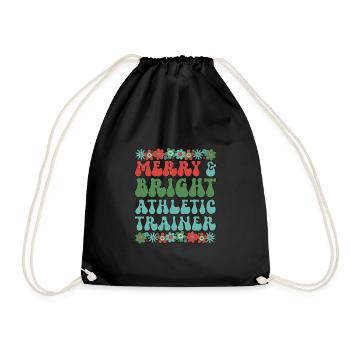 Certified Athletic Trainer Christmas AT Xmas Gifts - Turnbeutel - Schwarz - Vorne