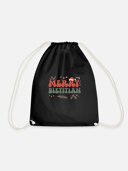 Dietitian Christmas Dietitian Student Xmas Gifts - Turnbeutel - Schwarz