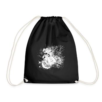 Motard avec casque Off-Road Riding Splash Style - Sac de sport léger - noir - Devant