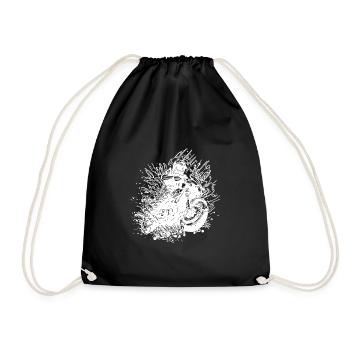 Motocycliste Road-Trip Splash Biker Style - Sac de sport léger - noir - Devant
