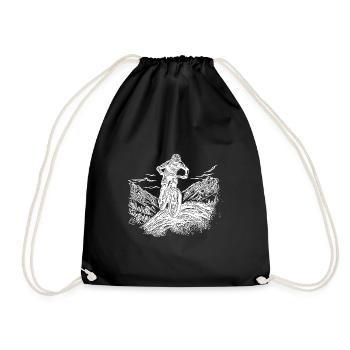 Ascension solitaire en VTT - Sac de sport léger - noir - Devant