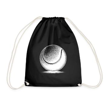 Balle de tennis pour joueurs et entraîneurs de tennis - Sac de sport léger - noir - Devant