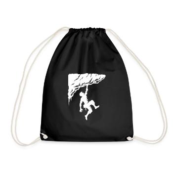 Escalade libre sur des rochers en surplomb - Sac de sport léger - noir - Devant