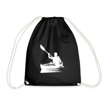 Bateau kayak maniable pour les excursions en eau vive - Sac de sport léger - noir - Devant