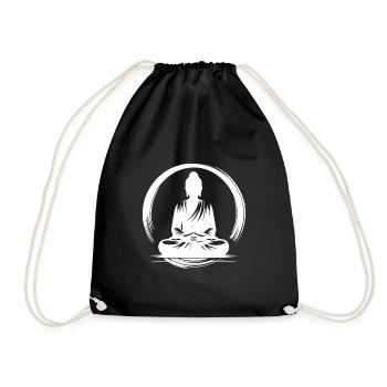 Yoga Bouddha Corps Méditation de pleine conscience - Sac de sport léger - noir - Devant