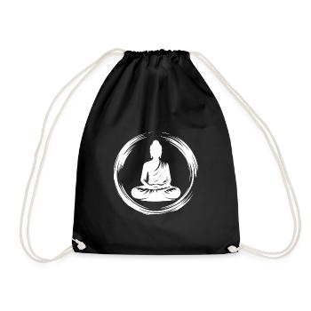 Yoga Teacher Body Mindfulness Souls Meditation - Drawstring Bag - black - Front