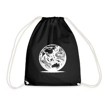 View of the Earth from space Australia Asia - Drawstring Bag - black - Front