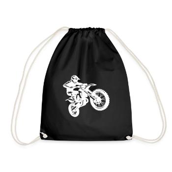 Hot Jumping Off-Road Machine Hobby Motorsport - Drawstring Bag - black - Front