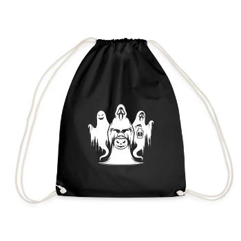 Schaurige Horror Untote Halloween Gespenster - Turnbeutel - Schwarz - Vorne