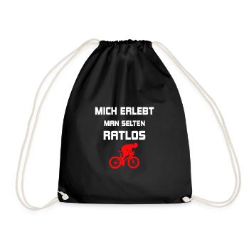 Fahrrad - Turnbeutel - Schwarz - Vorne