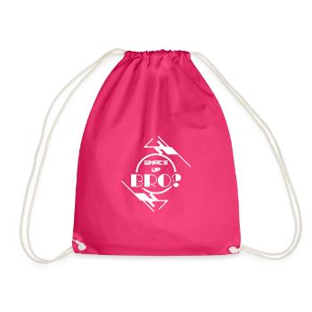 Was geht? - Turnbeutel - Fuchsia - Vorne
