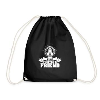 Amis des pompiers - Sac de sport léger - noir - Devant