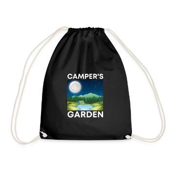 Campers Garden - Drawstring Bag - black - Front