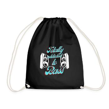 Addicted to bass - Drawstring Bag - black - Front