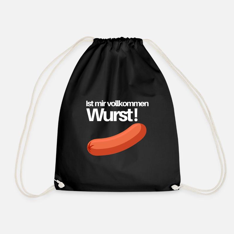 ist mir wurst - Turnbeutel - Schwarz