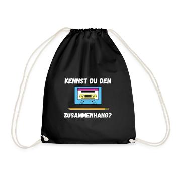 Stift Kassette - Turnbeutel - Schwarz - Vorne