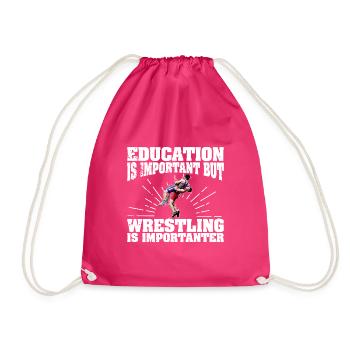 Lutte Lutte Sport Lutte Libre Dicton - Sac de sport léger - fuchsia - Devant