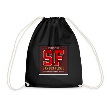 San Francisco - Turnbeutel - Schwarz - Vorne