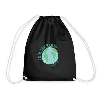 Cool the Earth - Not the Vibe - Drawstring Bag - black - Front