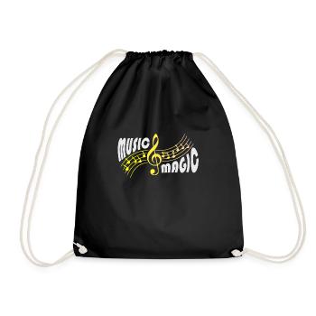 Music magic - Turnbeutel - Schwarz - Vorne