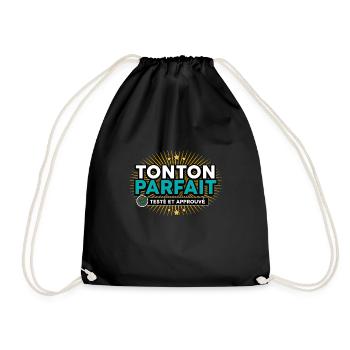 tonton testé approuvé - Sac de sport léger - noir - Devant