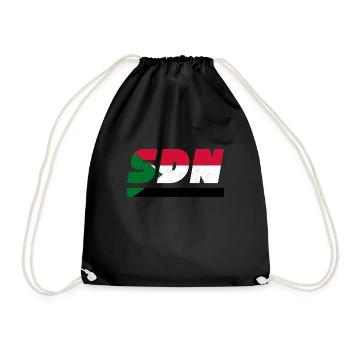 Drapeau drapeau du Soudan SDN - Sac de sport léger - noir - Devant