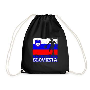 Slowenien Balkan Flagge Slowenen Urlaub - Turnbeutel - Schwarz - Vorne