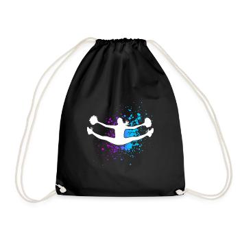 Cheerleader Cheerleading Design Sport Pompons Chee - Turnbeutel - Schwarz - Vorne