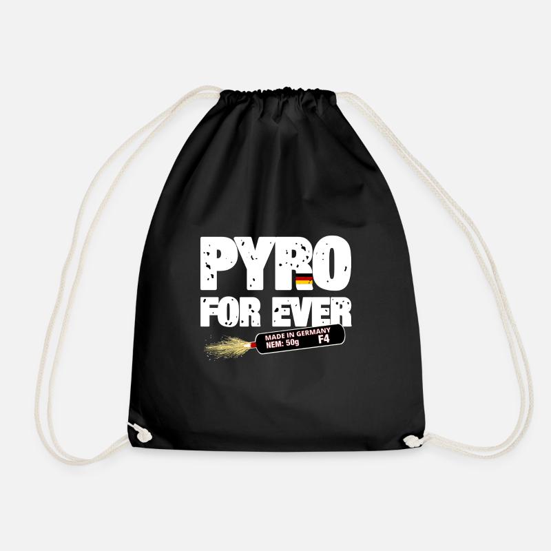 Pyro For Ever - Turnbeutel - Schwarz