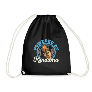 Kendama Game Japan Japanese Toys - Drawstring Bag - black - Front