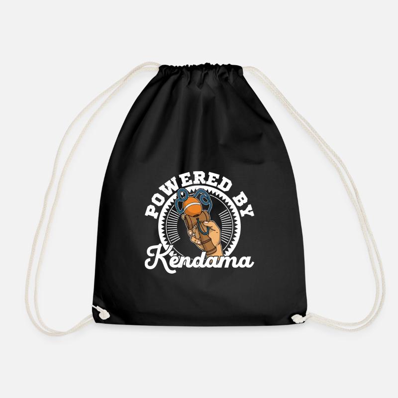 Kendama Game Japan Japanese Toys - Drawstring Bag - black