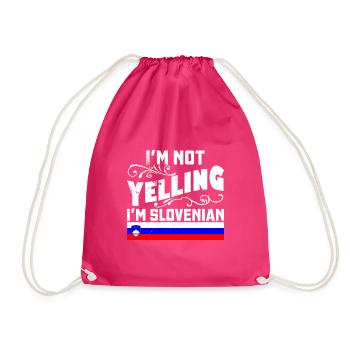 Slowenen Slowenische Flagge Slowenien Volk - Turnbeutel - Fuchsia - Vorne