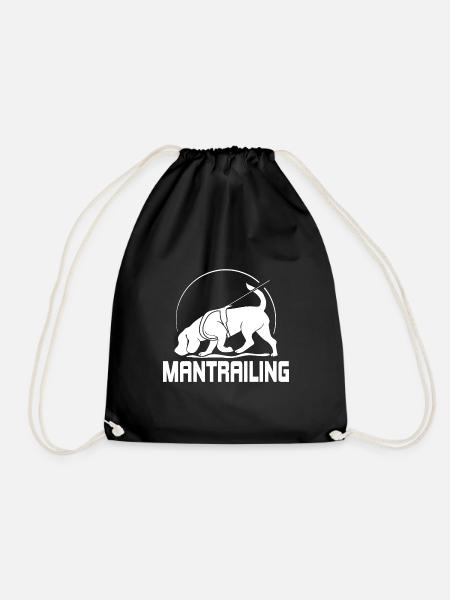 MANTRAILING Hundesport Suchhunde Hunde Hund - Turnbeutel - Schwarz