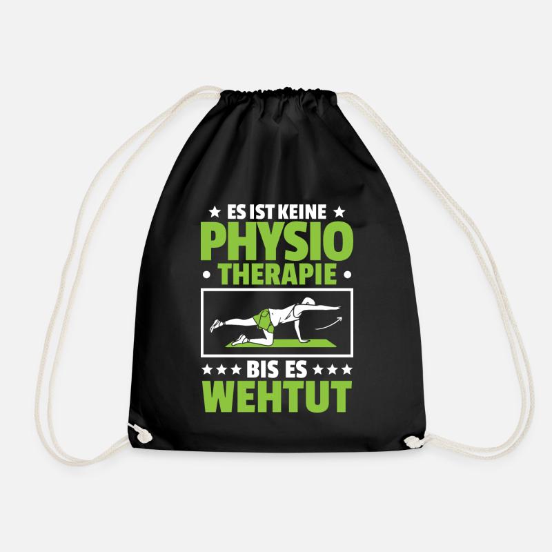 Physiotherapie Physiotherapeut Physiotherapeutin - Turnbeutel - Schwarz